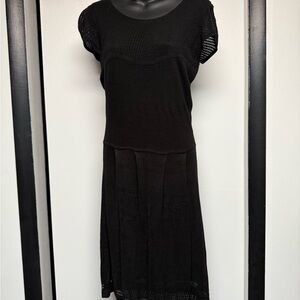 Sweet Sinammon Black Knit Dress